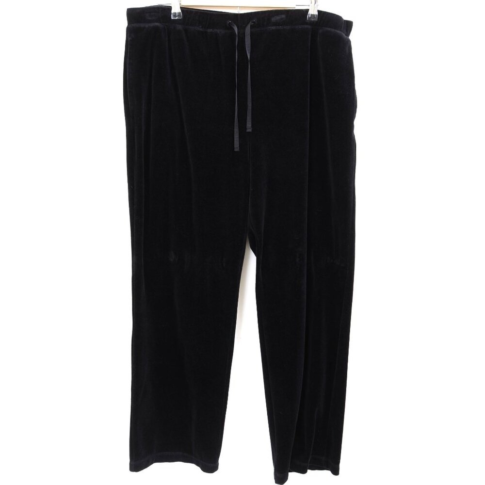 Avenue PLUS Size 14/16 Soft Velour Pull-on Velour Pants Drawstring Pockets
